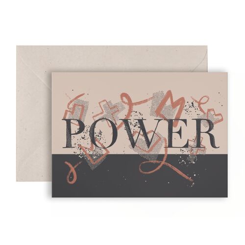 Power Empowered Greeting Card 