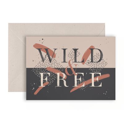 Wild and Free Empowered Carte de vœux