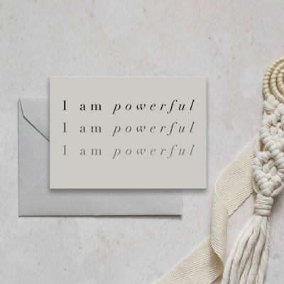 Powerful Mantra Affirmation Note Card