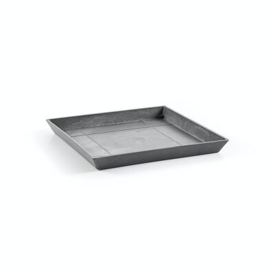 Soucoupe Carré Grise L35,5 | ECOPOTS