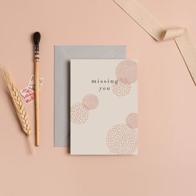 Missing You Greeting Card