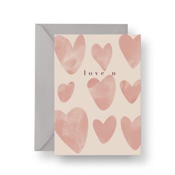 Love U carte de voeux Saint Valentin | Amour Saint Valentin 2