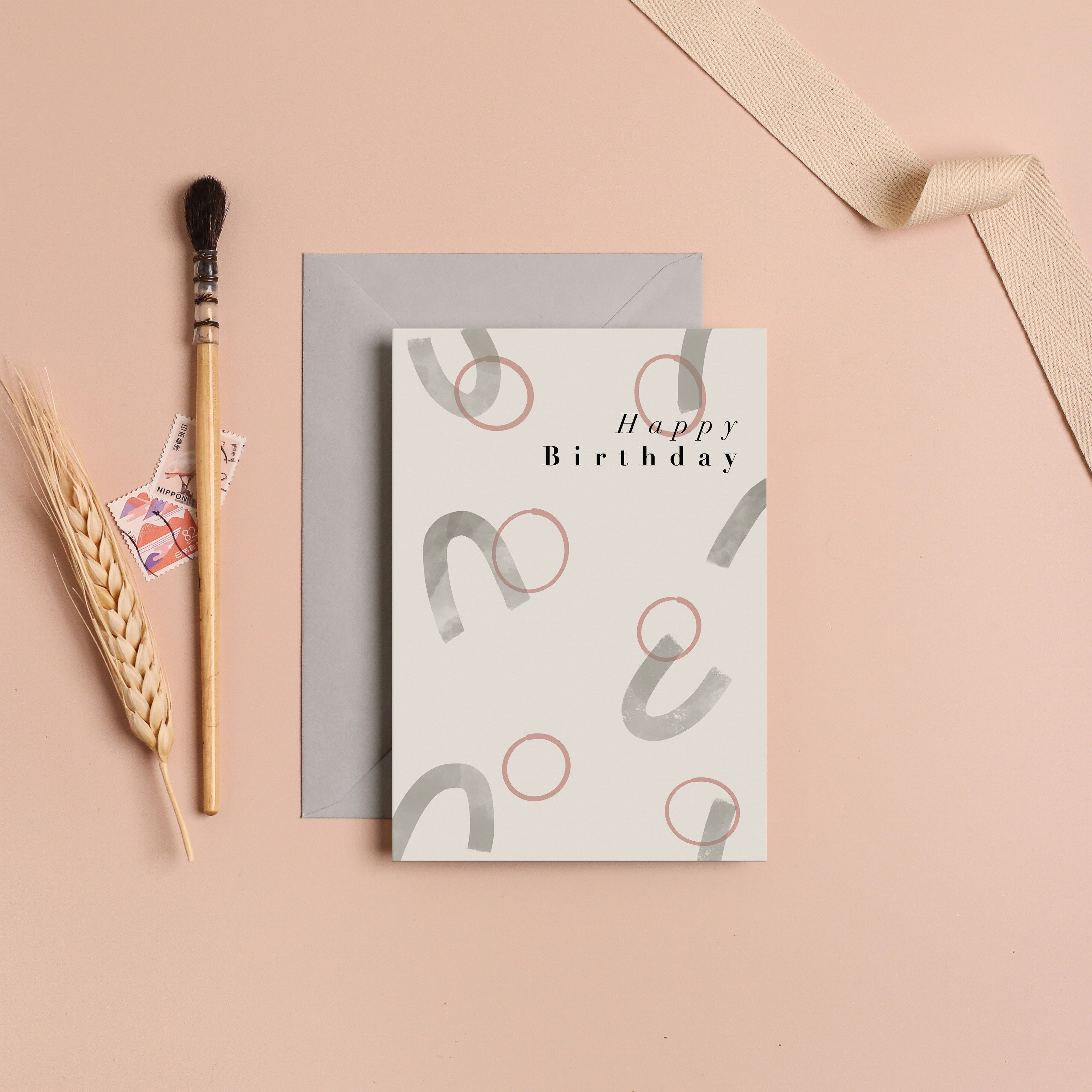 Círculos de feliz cumpleaños Tarjetas de felicitación