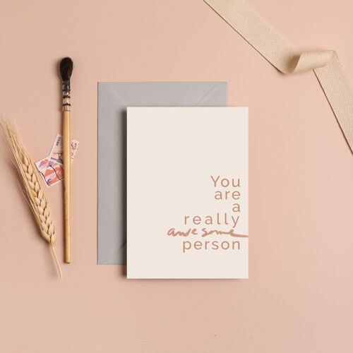 Awesome Person Greeting Card 