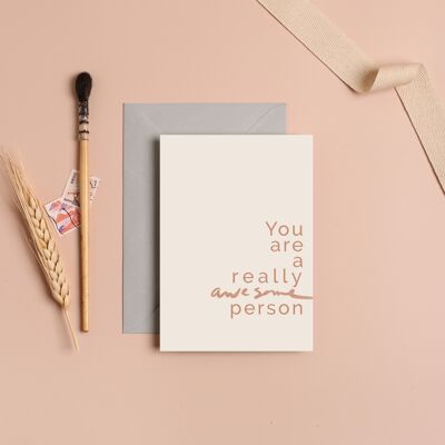Awesome Person Greeting Card 