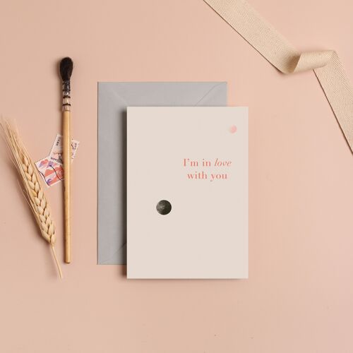 In Love with You Greeting Card Valentine's Day | Valentines Love Card 