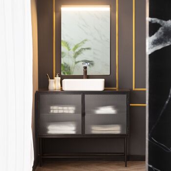 Miroir de salle de bain Ledkia avec lumière LED et antibuée 85x60 cm Jannada sélectionnable (chaud-neutre-froid) 1