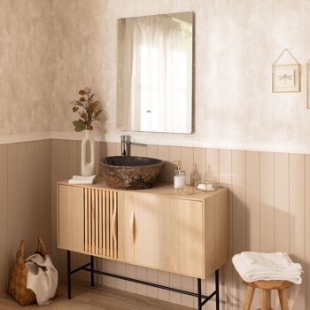 Miroir de salle de bain Ledkia avec lumière LED et antibuée 80x60 cm Grace sélectionnable (chaud-neutre-froid) 7
