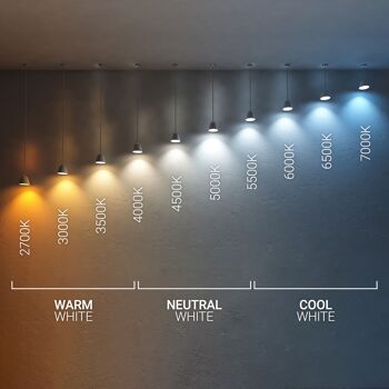 Miroir de salle de bain Ledkia avec lumière LED et antibuée Ø60 cm Palolem sélectionnable (Chaud-Neutre-Froid) 8