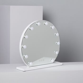 Ledkia Miroir Salle de Bain avec Lumière LED Ø50 cm Aguadilla Blanc Neutre 4000K 2