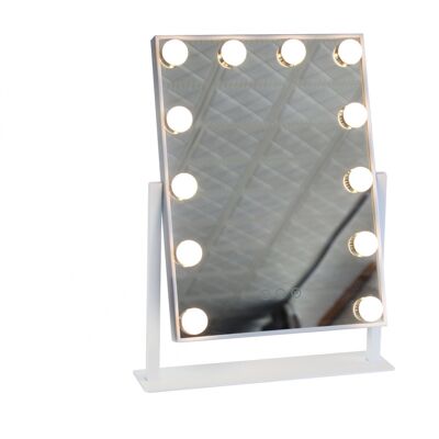 Ledkia Miroir avec Lumière LED Tactile 48x37 cm Corralejo Sélectionnable (Chaud-Neutre-Froid)