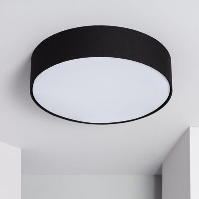 Ledkia Circular Ceiling Lamp Fabric Ø500 mm Ranje Black