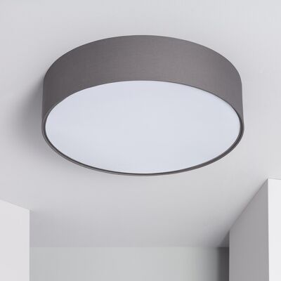 Ledkia Circular Ceiling Light Fabric Ø500 mm Ranje Gray
