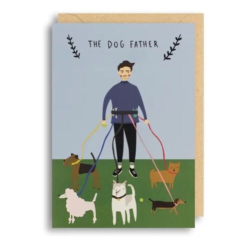 DOG FATHER Birthday Card
