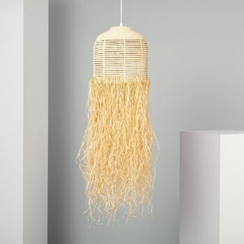 Ledkia Suspension Fibres Naturelles Kofia Naturel 1