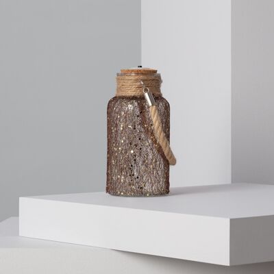 Ledkia Glass Jar LED Firefly Brown