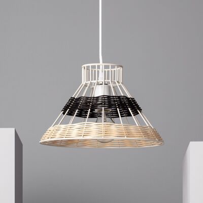 Ledkia Black Wasari Rattan Pendant Lamp