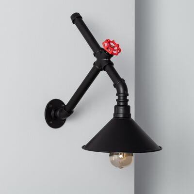 Ledkia Metal Wall Lamp Fumbi 1 Spotlight Black