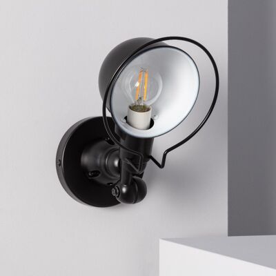Ledkia Black Farasi Adjustable Metal Wall Lamp