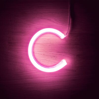 Ledkia Lettere Neon LED Rosa C Rosa