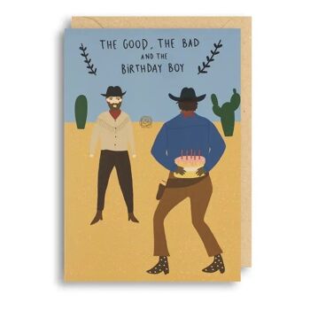 Carte d'anniversaire WILD WEST 1