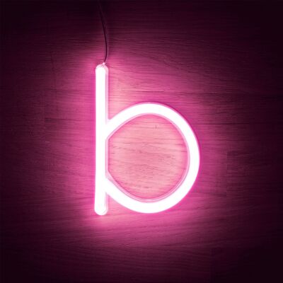 Ledkia Lettere Neon LED Rosa B Rosa