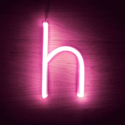 Ledkia Lettere Neon LED Rosa H Rosa