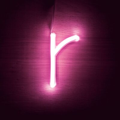 Ledkia Lettere Neon LED Rosa R Rosa