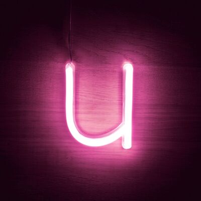 Ledkia Buchstaben Neon LED Pink U Pink