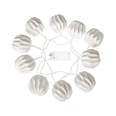 Ledkia Niels Guirlande Lumineuse LED avec Batterie 1.65m Blanc Chaud 2700K - 3000K