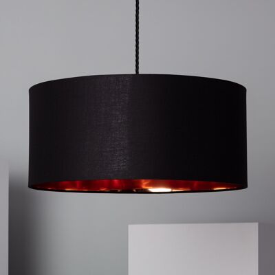 Ledkia Black Reflect Textile Pendelleuchte