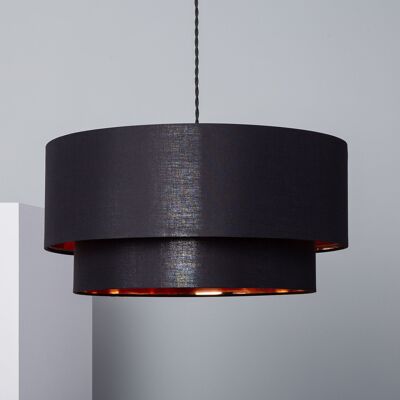 Suspension textile Ledkia Reflect Duo noire