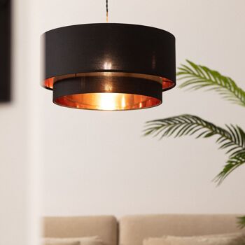 Suspension textile Ledkia Reflect Duo noire 5