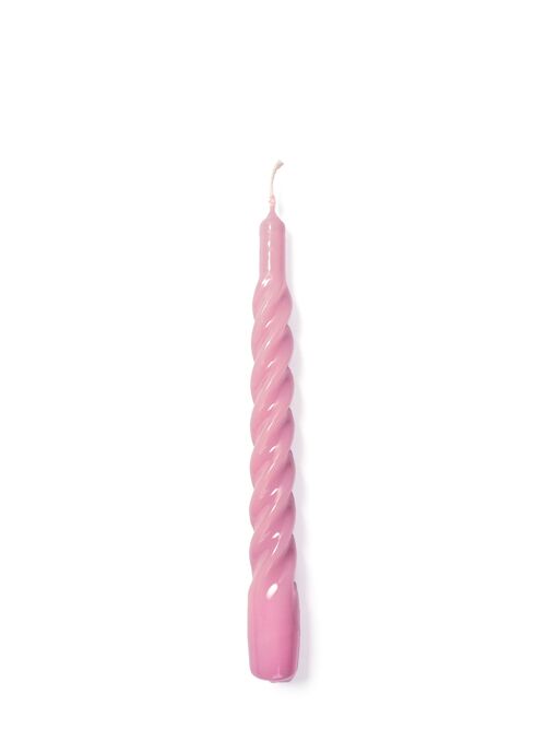Pink Twisted Gloss Candles (Pack of 6)