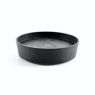 Soucoupe Ronde Anthracite  Ø36,5 | ECOPOTS (Roulettes incluses)