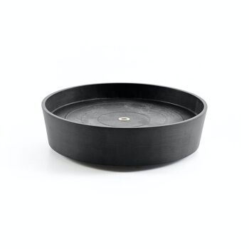 Soucoupe Ronde Anthracite  Ø44,5 | ECOPOTS (Roulettes incluses)