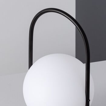 Ledkia Lampe de Table d'Extérieur LED 2.5W Portable Métal avec Batterie Rechargeable USB Mkono Marron 6