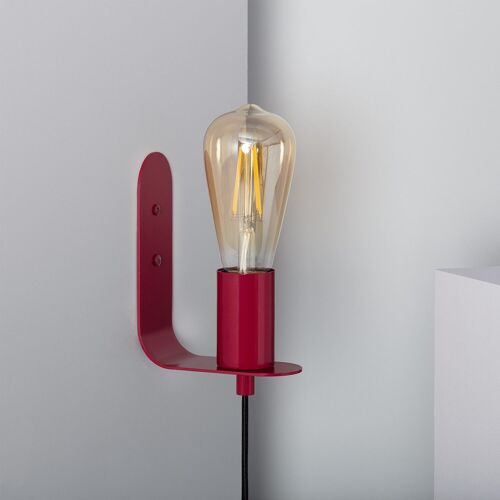 Ledkia Lámpara de Pared de Aluminio Utala Rojo