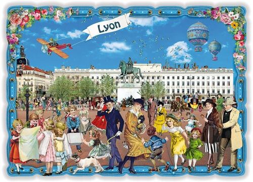 La France - Lyon - Place Bellecour (SKU: PK8020)