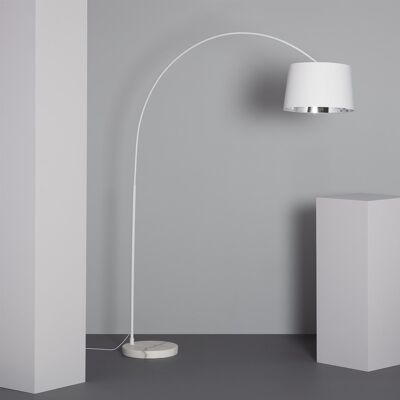 Ledkia Floor Lamp Metal Reflect White