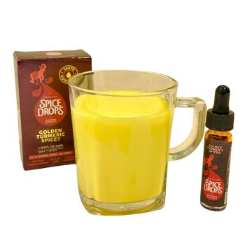 Extrait végétalien naturel d'épices de curcuma doré pour latte de curcuma et lait doré 4