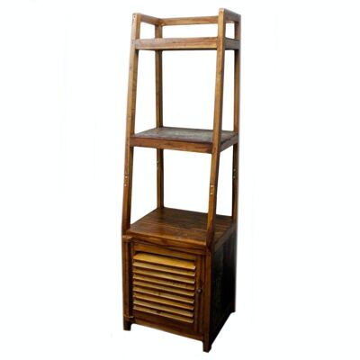 RDS-155 - Recycled Teak-wood Open Shelf Display - Sold in 1x unit/s per outer