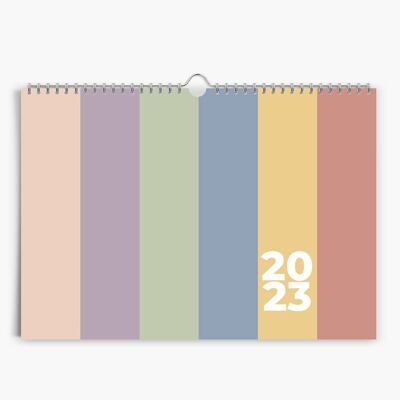 Horizontal 2023 wall calendar