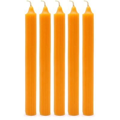 SCDC-18 - Bulk Solid Colour Dinner Candles - Rustic Mango - Pack of 100 - Sold in 100x unit/s per outer