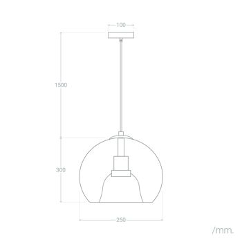 Suspension Ledkia Gold Vache Verre 8