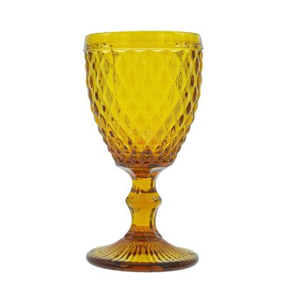 Verre à pied - 20 cl - Diamond ambré