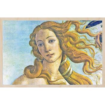 Carte postale en bois BOTTICELLI, NAISSANCE DE VENUS Fine Art Card 1