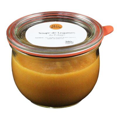 Vegetable Soup from the Garden – Vegetable Dish: Tradition and Smoothness in an Environmentally Friendly Jar.