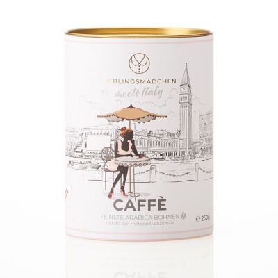 La Dolce Vita in jeder Tasse: Italienische Kaffeebohnen in praktischer Geschenkdose für dein Lieblingsmädchen