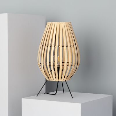 Ledkia Bamboo Table Lamp Atamach ILUZZIA Natural New